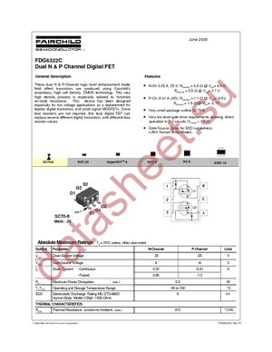 FDG6322C datasheet  